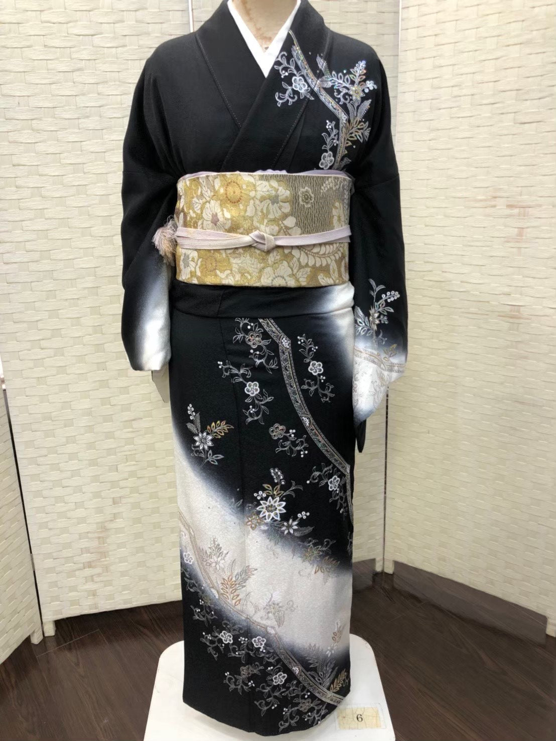 【売切】訪問着 | 黒x白 02 ( Y )